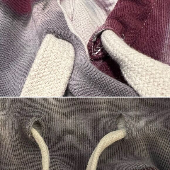 NSF Two Piece Lounge Set L Lissette Hoodie Sayde Jogger Wilde Magenta Dye Purple - Picture 12 of 16